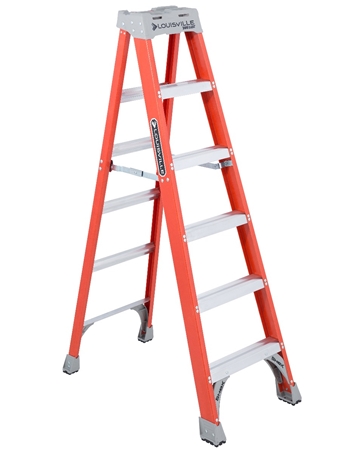 Louisville 6ft Fiberglass Step Ladder - Utility and Pocket Knives